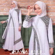 Abaya Muslimah wanita/ Jubah Dewasa wanita/ Dress raya kenduri/ Hawa 188 Gamis Turkey Putih ori by FAR