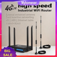 4G LTE WiFi Router with SIM Card Slot 4G LTE CPE Router with External Antennas