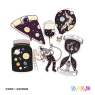 Funny Space Element Luggage Sticker Laptop Skateboard Sticker Trolley Suitcase Sticker Waterproof