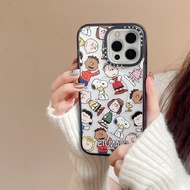 Snoopy Peanuts Magsafe Case for iPhone 15 14 13 12 11 Pro Max 14 Plus Magnetic Ring Case Clear Premium Quality Wireless Charge Support Hard Arcylic Clear Phone Protective Shockproof Cover
