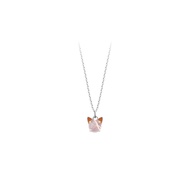 Ravipa | Disney Zootopia Nick Ears and Citrine CZ & Judy Ears and Cherry Quartz CZ Necklace - สร้อยค
