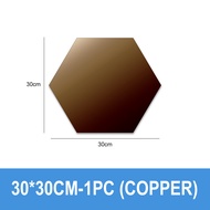 BestGila MALAYSIA 1pc Modern Premium Hexagon Mirror Glass Mirror Home Living Room Mirror Creative Mi