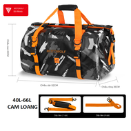 Túi Trống Chống Nước Du Lịch Thể Thao Phản Quang MOTOWOLF MDL0701 [Size 40L/60L] LIBI House Phụ Kiện