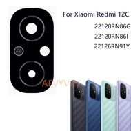 Rear Back Camera Glass Lens For Xiaomi Redmi 12C Replacement With Adhesive Sticker 22120RN86G 22120R