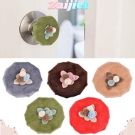 ZAIJIEEE Door Knob Decorative Covers, Velvet Cloth Anti-Static Door Handle Covers, Washable Anti-Sli