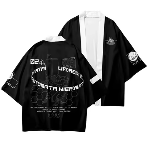 Game NieR Automata Anime Shirt Clothing Traditional Haori Cosplay Kimono Women Men Japanese Asian St