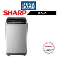 [Penghantaran percuma dalam KL/PJ/KURIER] SHARP ES721X 7.5KG MESIN BASUH BUKAAN ATAS