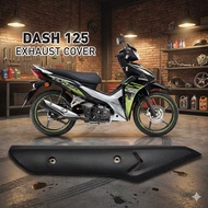 EXHAUST COVER MUFFLER COVER HONDA DASH125 FI DASH 125 FI NEW MUFFLER PROTECTOR BLACK - PVC