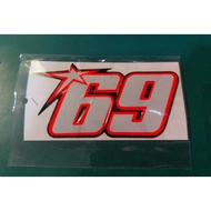 69 Nicky Hayden sticker 3m
