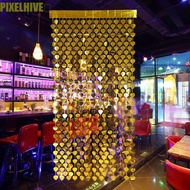 PIXELHIVE​ Heart Rain Curtain, Colorful Heart-shaped Party Curtain, Foil Curtain 1m×2m PET Glitter B