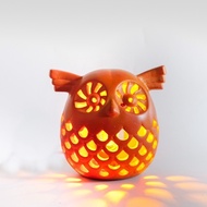 Handmade Terracotta Candle Burner - Owl - DN01