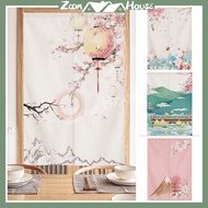 Door Curtain with rod Japanese Style Thickened Cotton mosquito magnetic blinds curtain  Living Room nordic curtain Kitchen Children's Room Home Decor half or long Multi-Size customized