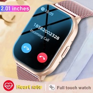 For Android IOS Watch 2.01 inch Bluetooth Call Smartwatch Men Support 120 Sports GPS Track 2024 New Women Smart Watch