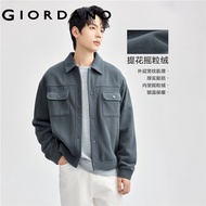 Giordano Men Jacket Winter Cargo Pocket Turndown Collar Jaket Fashion Casual Jacket Free Shipping 01