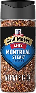 McCormick Grill Mates Spicy Montreal Steak Seasoning, 3.12 oz (Pack of 6)