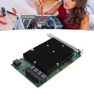 สล็อต HBA การ์ดคอนโทรลเลอร์ PCIe HBA การ์ดอุปกรณ์ขยายสัญญาณบีบอัด LSI SAS 9300 16I สำหรับ Linux สำหร