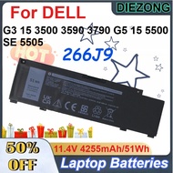 11.4V 4255mAh/51Wh 266J9 Rechargeable Lithium-ion Battery for DELL G3 15 3500 3590 3790 G5 15 5500 S