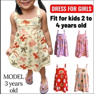 Girl Dress fit aged 2 to 4 yr old Dress Budak Perempuan