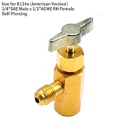 R134A Self-Sealing Bottle Opener Adapter Tap With R134A Adapter 1/4 SAE Refrigerant Can Bottle Tap O