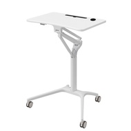 [ready  stock] Hollin 8 Ergonomic tables Mobile office table Height Adjustable Sit-Stand, Mobile Laptop Computer Desk Ca