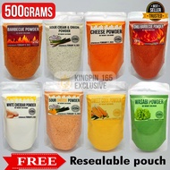 Snack Corner Fries Powder Premium 500 GRAM Flavor (Barbecue Cheese Sour Cream & Onion Chili BBQ Wasa