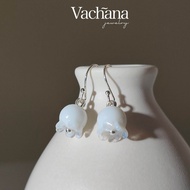 Vachana - ต่างหูดอกลิลลี่ขาว [Minimal White Lily of The Valley Earrings]