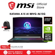 MSI Katana A15 AI B8VG-461SG Gaming Laptop / AMD Ryzen 7 8845HS Processor / GeForce RTX 4070