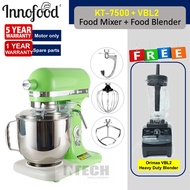 INNOFOOD KT-B7/KT-7500 STAND MIXER (HEAVY DUTY)+ORIMAS VBL2 COMMERCIAL BLENDER (GREEN)
