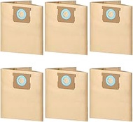 6 Pack 19-4104 Disposable Filter Bags Compatible with DEWALT 5-8 Gallon Wet/Dry Vacuum: DXV05P, DXV0