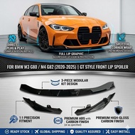 For BMW M3 G80 2020-2025 Car Front Lip Splitter Body Kits Front Bumper Spoiler MP Style Accessories