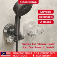 【Gbest】🔥Malaysia In Stock🔥Nordic shower head holder Showerhead Bracket No Punching Suction Cup Movab