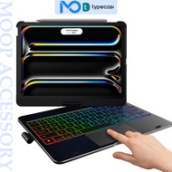 IPad Pro 11 inch Keyboard Case (M4 2024 / M5 2025) TYPECASE Flexbook Touch – 360 Rotation, Touchpad,