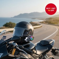 Y12ro Motorcycle Helmet Headset Bluetooth 5.4 Wireless Intercom 500M IPX6 Waterproof Noise Reduction