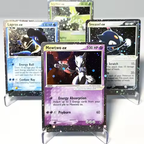 PKM Ruby & Sapphire (RS) Self-made Game Rare Hot Seller Cards PTCG Blaziken Lapras ex Mewtwo/Scyther