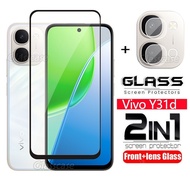 Vivo Y31d 2026 2 in 1 Screen Protector Tempered Glass Film For Vivo Y31d Y21d Y31 Y21 d VivoY31 d Y 