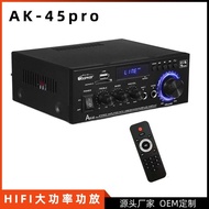 Stok Terus Kilang AK45pro Kuasa Tinggi 50W*2 Amplifier Rumah Kereta Bluetooth Amplifier
