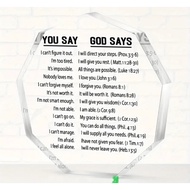 🇸🇬Acrylic Plaque Christian Inspiration Bible Verse Gift
