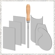 Card Scraper Burnisher and 6 Pcs Cabinet Scraper Set for Woodworking Card Woodworking Burnishing Inc