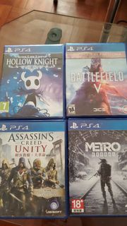 PS4 遊戲 hollow knight battlefield V Metro Exodus 刺客教徒 二手 天後交后