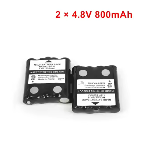 2pcs/lot 4.8V 800MAH NI-MH rechargeable Battery Pack For Uniden BP-38 BP-40 BT-1013 BT-537 GMR FRS 2