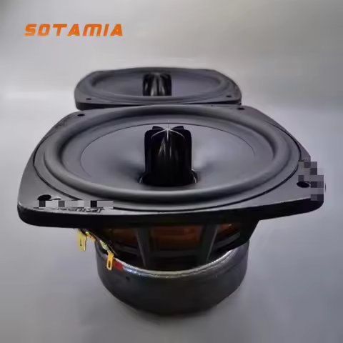 SOTAMIA 1PCS 5 Inch Full Range Speaker 8 Ohm 30 Watt Unit Cast Aluminum Frame HIFI Fever Bookshelf S