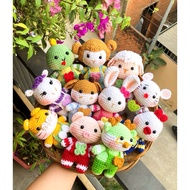 [Ready Stock]Cute handmade crochet 12 zodiac animals handcrafted gift hand woven Decoration item Col