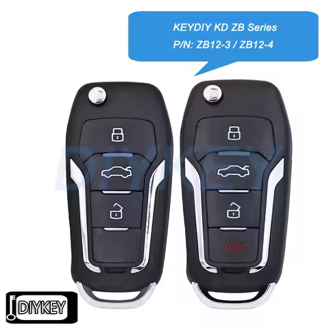 KEYDIY KD ZB Series P/N: ZB12-3 ZB12-4 for Ford Style Universal Smart Remote Key for KD-X2 KD-MAX Pr