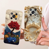 Camera Protection Cover For Huawei Nova Y90 Casing CTR-LX2 CTR-LX1 CTR-LX3 Elegant Flower Soft Silic