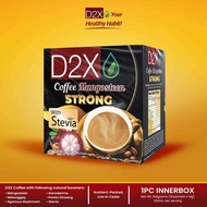 D2X Coffee Mangosteen Strong Sweetened with Stevia (14g x 12 sachets)