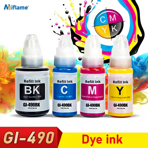 GI-490 Dye ink Refill dye ink Kit Compatible For Canon Pixma G1400 G2400 G3400 G1000 G2000 G3000 G44