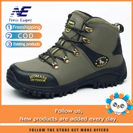 2025 New Eager Waterproof Hiking Men Shoes Trekking Boots Outdoor Camouflage Hunting Climbing High T