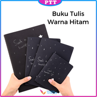 Buku Tulis Warna Hitam Isi 28 Lembar Buku Catatan Kertas Hitam Ukuran A6 A5 B5 Black Paper Plain Not