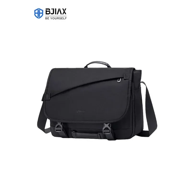 BJIAX Messenger Bag Men Large Capacity Nylon Single Shoulder Crossbody Bag Men New Waterproof 15.6 Inch Computer Bag