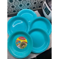 9" Thick Round Plastic Dinner Plate Round PAMELA Plate